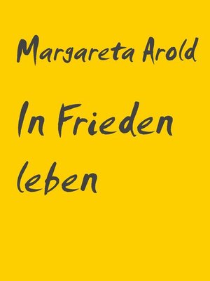 cover image of In Frieden leben